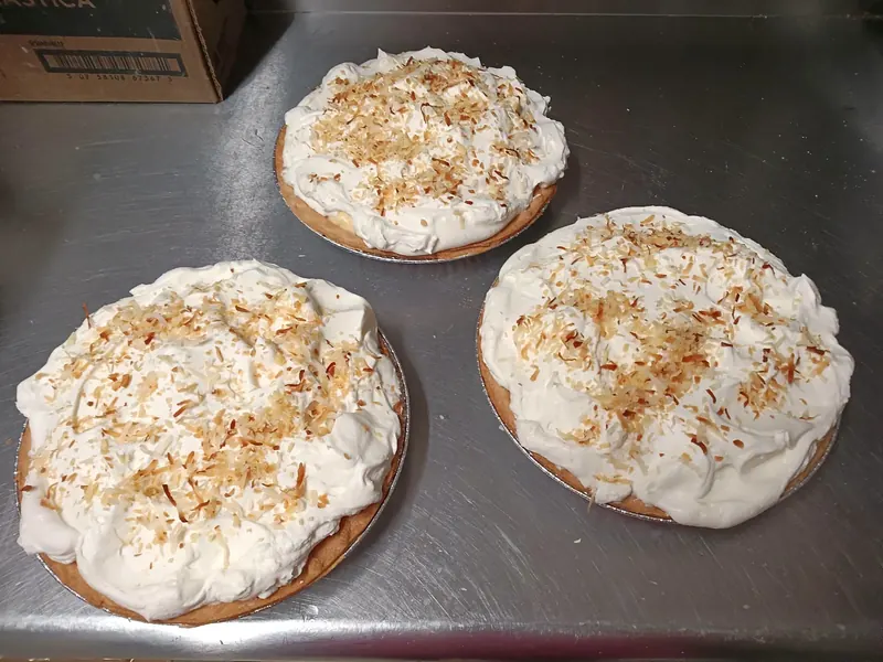 Mama's coconut cream pies