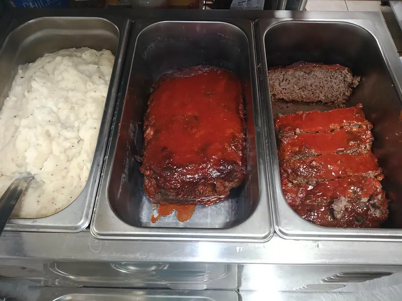 Meatloaf on the steam table