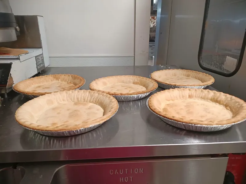Coconut cream pie step: Crusts
